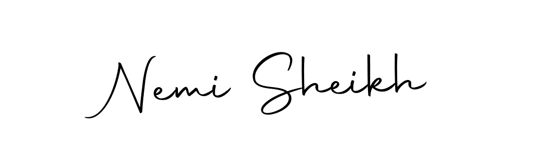 Also we have Nemi Sheikh name is the best signature style. Create professional handwritten signature collection using Autography-DOLnW autograph style. Nemi Sheikh signature style 10 images and pictures png