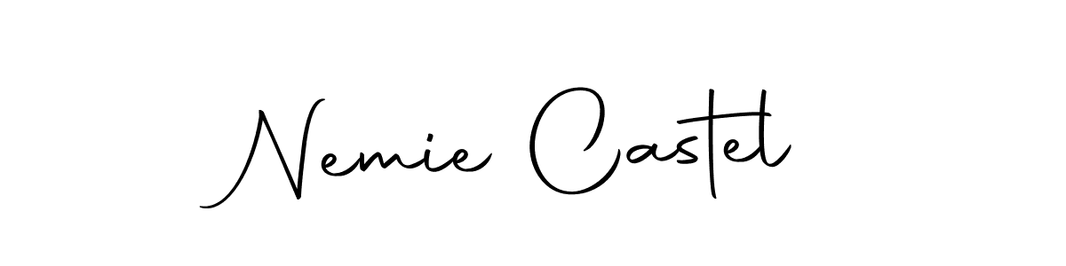 Also we have Nemie Castel name is the best signature style. Create professional handwritten signature collection using Autography-DOLnW autograph style. Nemie Castel signature style 10 images and pictures png