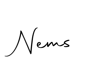 Also we have Nems name is the best signature style. Create professional handwritten signature collection using Autography-DOLnW autograph style. Nems signature style 10 images and pictures png