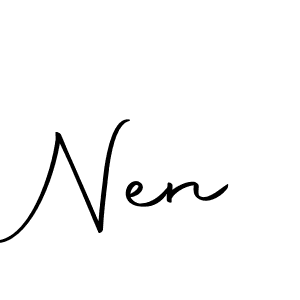 Design your own signature with our free online signature maker. With this signature software, you can create a handwritten (Autography-DOLnW) signature for name Nen. Nen signature style 10 images and pictures png