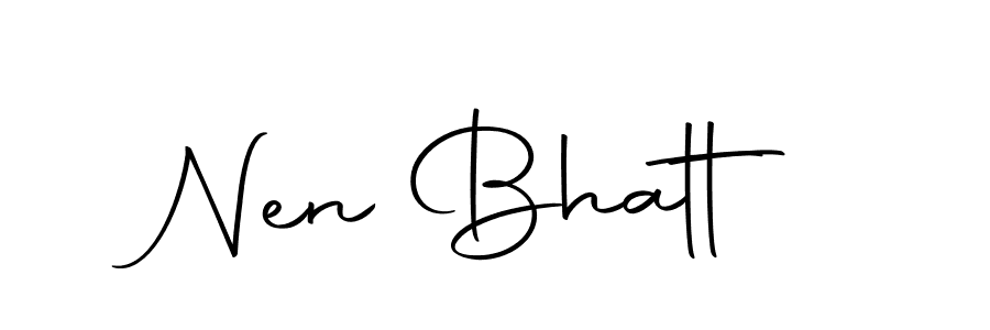 Autography-DOLnW is a professional signature style that is perfect for those who want to add a touch of class to their signature. It is also a great choice for those who want to make their signature more unique. Get Nen Bhatt name to fancy signature for free. Nen Bhatt signature style 10 images and pictures png