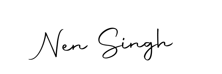 if you are searching for the best signature style for your name Nen Singh. so please give up your signature search. here we have designed multiple signature styles  using Autography-DOLnW. Nen Singh signature style 10 images and pictures png