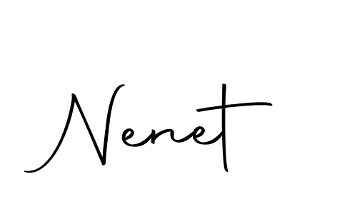 Create a beautiful signature design for name Nenet. With this signature (Autography-DOLnW) fonts, you can make a handwritten signature for free. Nenet signature style 10 images and pictures png