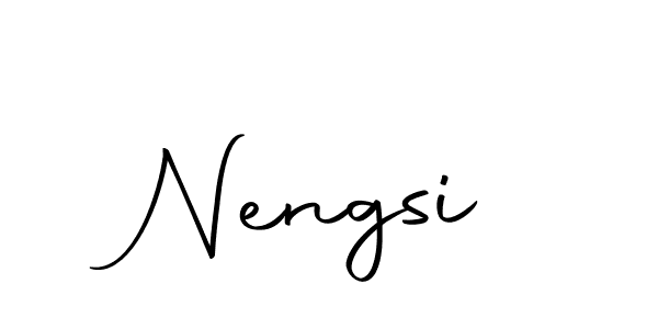 Nengsi stylish signature style. Best Handwritten Sign (Autography-DOLnW) for my name. Handwritten Signature Collection Ideas for my name Nengsi. Nengsi signature style 10 images and pictures png