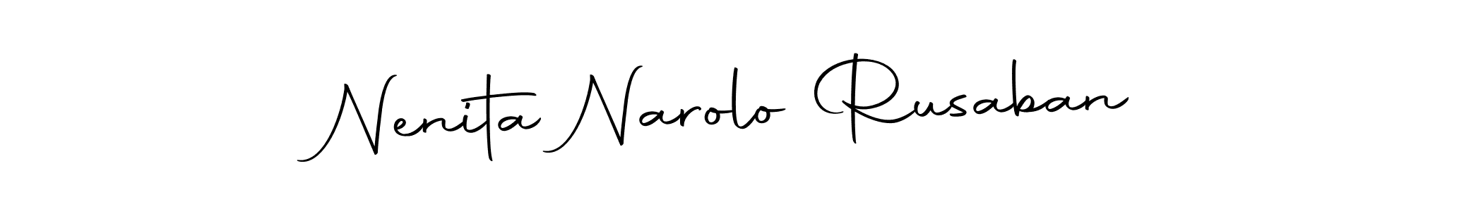 Also we have Nenita Narolo Rusaban name is the best signature style. Create professional handwritten signature collection using Autography-DOLnW autograph style. Nenita Narolo Rusaban signature style 10 images and pictures png