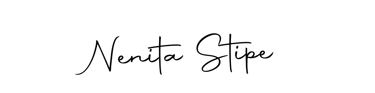 How to make Nenita Stipe name signature. Use Autography-DOLnW style for creating short signs online. This is the latest handwritten sign. Nenita Stipe signature style 10 images and pictures png