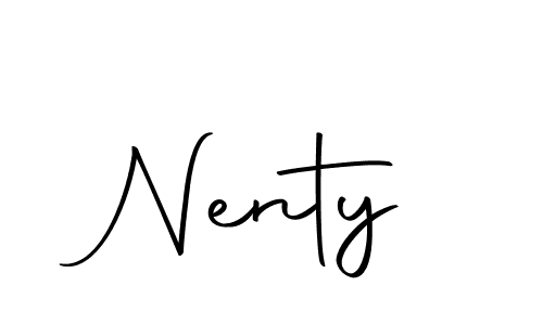 The best way (Autography-DOLnW) to make a short signature is to pick only two or three words in your name. The name Nenty include a total of six letters. For converting this name. Nenty signature style 10 images and pictures png