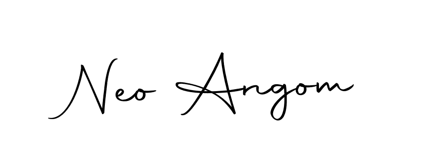 How to make Neo Angom name signature. Use Autography-DOLnW style for creating short signs online. This is the latest handwritten sign. Neo Angom signature style 10 images and pictures png