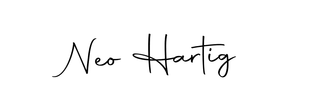 Create a beautiful signature design for name Neo Hartig. With this signature (Autography-DOLnW) fonts, you can make a handwritten signature for free. Neo Hartig signature style 10 images and pictures png