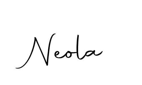 How to make Neola name signature. Use Autography-DOLnW style for creating short signs online. This is the latest handwritten sign. Neola signature style 10 images and pictures png