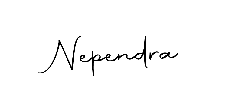 Create a beautiful signature design for name Nependra. With this signature (Autography-DOLnW) fonts, you can make a handwritten signature for free. Nependra signature style 10 images and pictures png