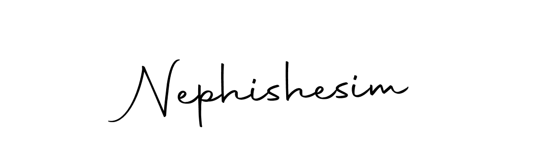 Make a beautiful signature design for name Nephishesim. With this signature (Autography-DOLnW) style, you can create a handwritten signature for free. Nephishesim signature style 10 images and pictures png