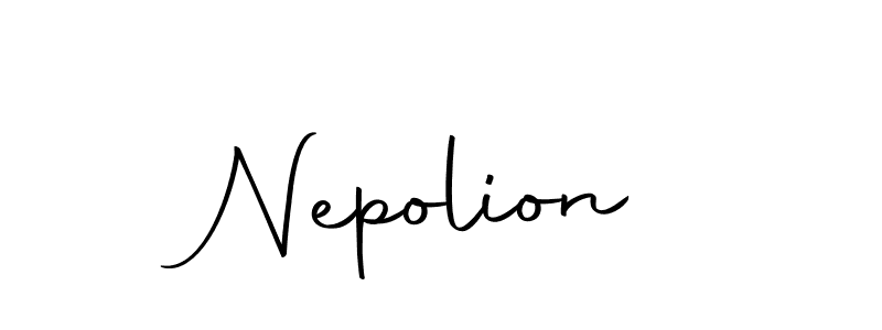 Create a beautiful signature design for name Nepolion. With this signature (Autography-DOLnW) fonts, you can make a handwritten signature for free. Nepolion signature style 10 images and pictures png