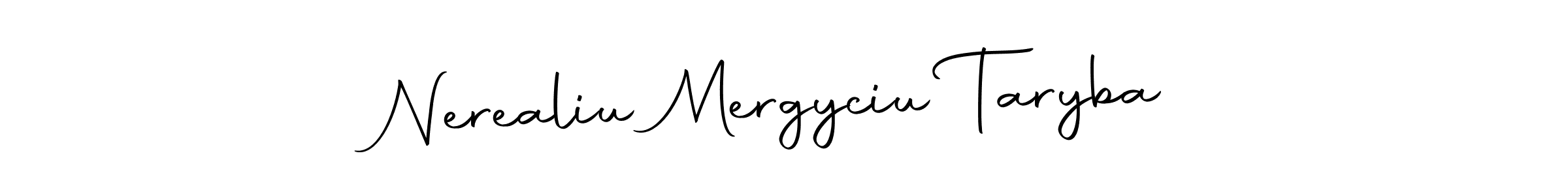 Make a beautiful signature design for name Nerealiu Mergyciu Taryba. Use this online signature maker to create a handwritten signature for free. Nerealiu Mergyciu Taryba signature style 10 images and pictures png