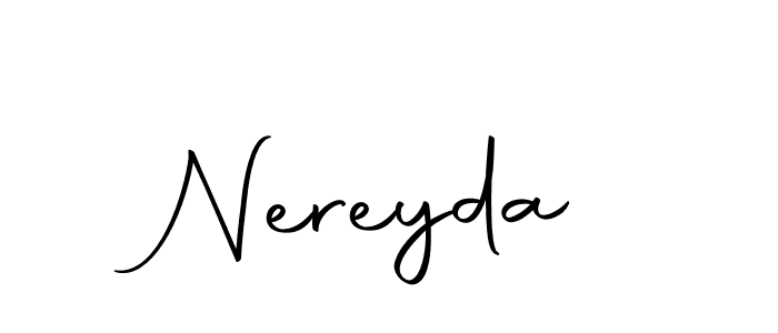 Make a beautiful signature design for name Nereyda. With this signature (Autography-DOLnW) style, you can create a handwritten signature for free. Nereyda signature style 10 images and pictures png
