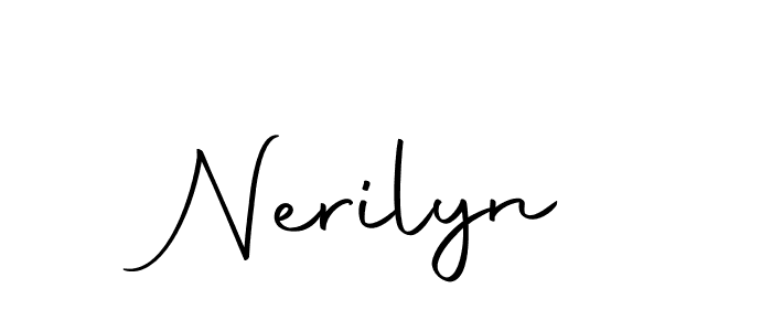 Nerilyn stylish signature style. Best Handwritten Sign (Autography-DOLnW) for my name. Handwritten Signature Collection Ideas for my name Nerilyn. Nerilyn signature style 10 images and pictures png