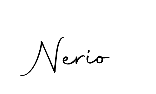How to make Nerio signature? Autography-DOLnW is a professional autograph style. Create handwritten signature for Nerio name. Nerio signature style 10 images and pictures png