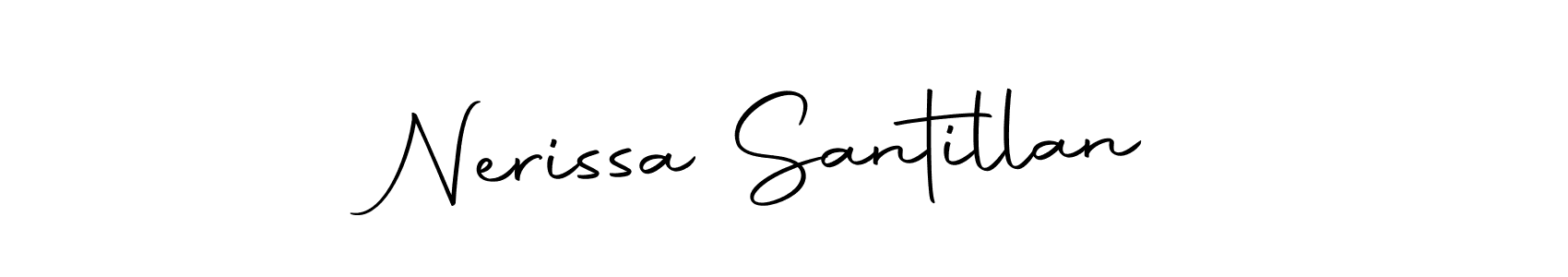 The best way (Autography-DOLnW) to make a short signature is to pick only two or three words in your name. The name Nerissa Santillan include a total of six letters. For converting this name. Nerissa Santillan signature style 10 images and pictures png