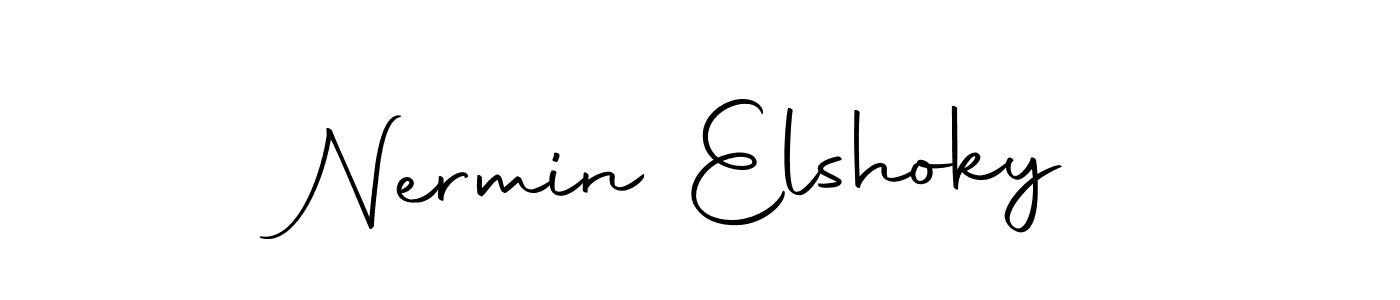 Also You can easily find your signature by using the search form. We will create Nermin Elshoky name handwritten signature images for you free of cost using Autography-DOLnW sign style. Nermin Elshoky signature style 10 images and pictures png
