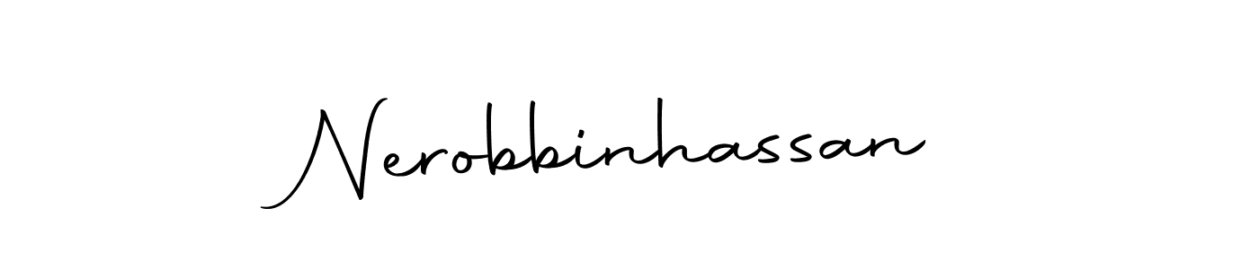 Similarly Autography-DOLnW is the best handwritten signature design. Signature creator online .You can use it as an online autograph creator for name Nerobbinhassan. Nerobbinhassan signature style 10 images and pictures png