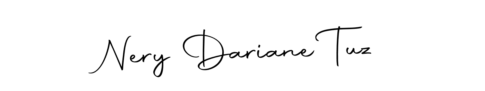 Similarly Autography-DOLnW is the best handwritten signature design. Signature creator online .You can use it as an online autograph creator for name Nery Dariane Tuz. Nery Dariane Tuz signature style 10 images and pictures png