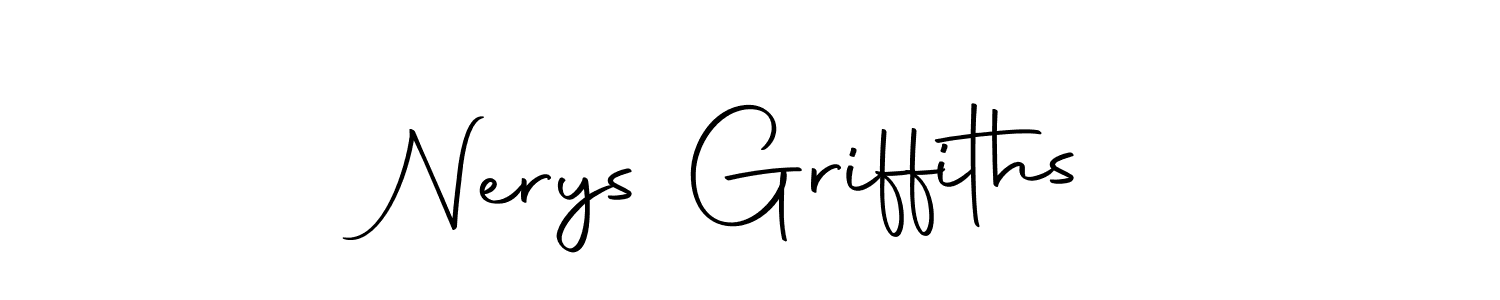 This is the best signature style for the Nerys Griffiths name. Also you like these signature font (Autography-DOLnW). Mix name signature. Nerys Griffiths signature style 10 images and pictures png