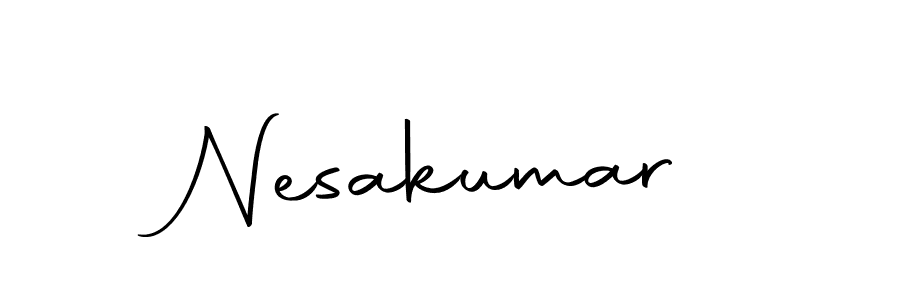 Here are the top 10 professional signature styles for the name Nesakumar. These are the best autograph styles you can use for your name. Nesakumar signature style 10 images and pictures png