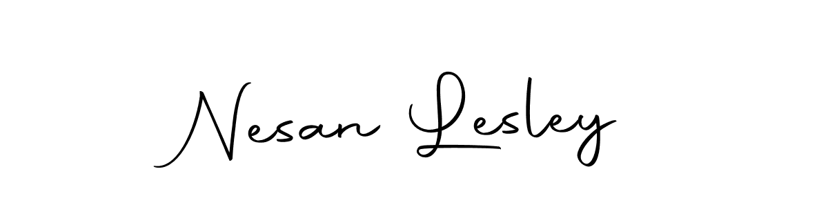 Design your own signature with our free online signature maker. With this signature software, you can create a handwritten (Autography-DOLnW) signature for name Nesan Lesley. Nesan Lesley signature style 10 images and pictures png