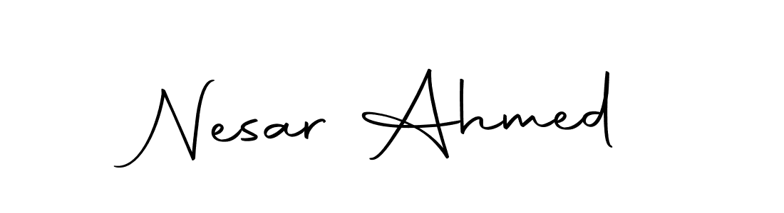 Nesar Ahmed stylish signature style. Best Handwritten Sign (Autography-DOLnW) for my name. Handwritten Signature Collection Ideas for my name Nesar Ahmed. Nesar Ahmed signature style 10 images and pictures png