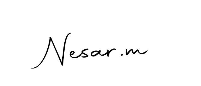 Nesar.m stylish signature style. Best Handwritten Sign (Autography-DOLnW) for my name. Handwritten Signature Collection Ideas for my name Nesar.m. Nesar.m signature style 10 images and pictures png