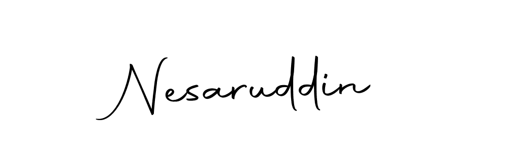 Create a beautiful signature design for name Nesaruddin. With this signature (Autography-DOLnW) fonts, you can make a handwritten signature for free. Nesaruddin signature style 10 images and pictures png