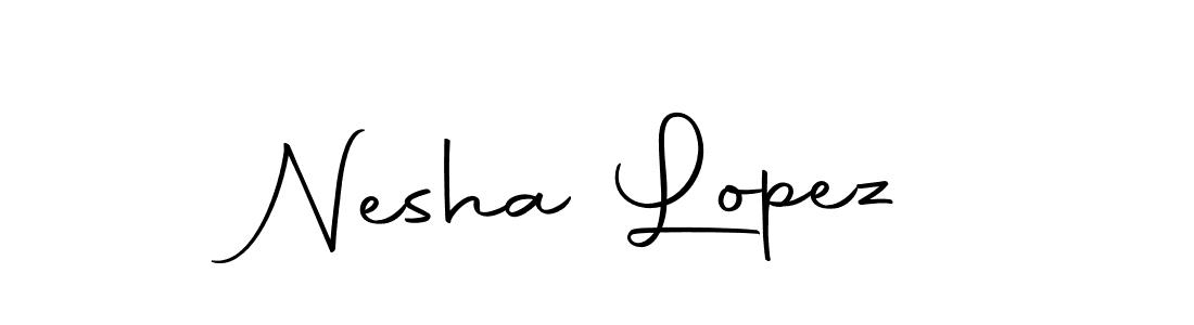Also we have Nesha Lopez name is the best signature style. Create professional handwritten signature collection using Autography-DOLnW autograph style. Nesha Lopez signature style 10 images and pictures png