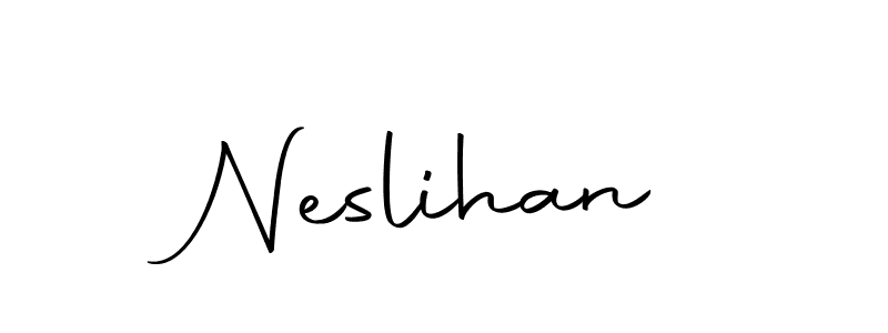 Similarly Autography-DOLnW is the best handwritten signature design. Signature creator online .You can use it as an online autograph creator for name Neslihan. Neslihan signature style 10 images and pictures png
