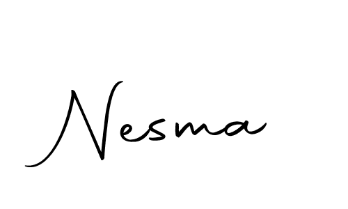 Use a signature maker to create a handwritten signature online. With this signature software, you can design (Autography-DOLnW) your own signature for name Nesma. Nesma signature style 10 images and pictures png