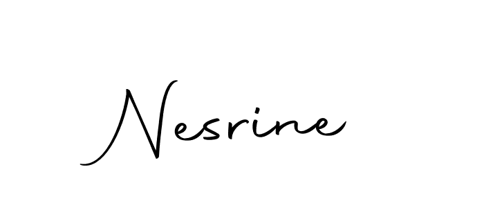 Also we have Nesrine name is the best signature style. Create professional handwritten signature collection using Autography-DOLnW autograph style. Nesrine signature style 10 images and pictures png