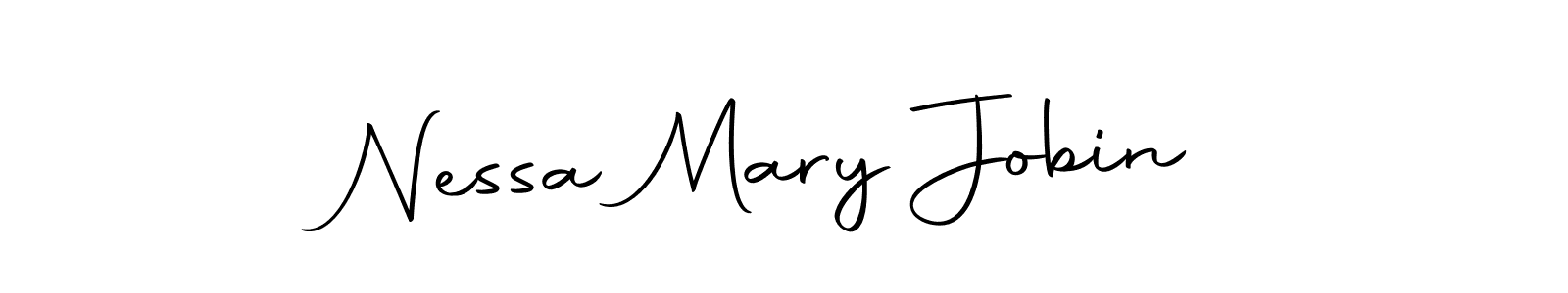 The best way (Autography-DOLnW) to make a short signature is to pick only two or three words in your name. The name Nessa Mary Jobin include a total of six letters. For converting this name. Nessa Mary Jobin signature style 10 images and pictures png