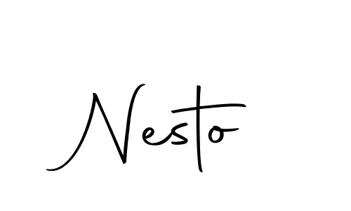 Nesto stylish signature style. Best Handwritten Sign (Autography-DOLnW) for my name. Handwritten Signature Collection Ideas for my name Nesto. Nesto signature style 10 images and pictures png