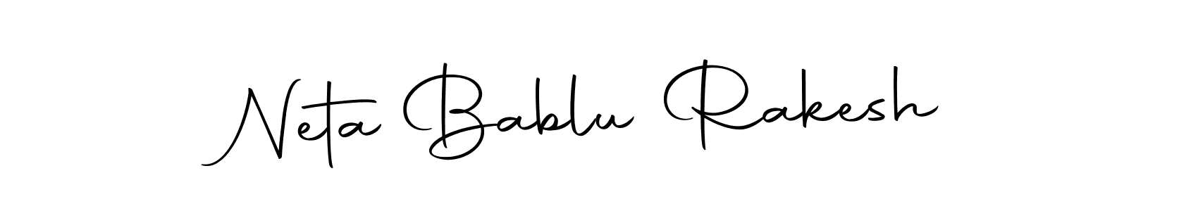 Use a signature maker to create a handwritten signature online. With this signature software, you can design (Autography-DOLnW) your own signature for name Neta Bablu Rakesh. Neta Bablu Rakesh signature style 10 images and pictures png