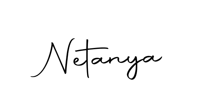 Netanya stylish signature style. Best Handwritten Sign (Autography-DOLnW) for my name. Handwritten Signature Collection Ideas for my name Netanya. Netanya signature style 10 images and pictures png