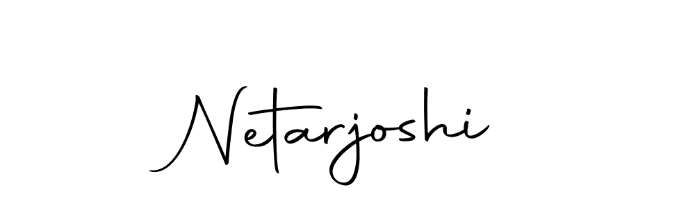 Create a beautiful signature design for name Netarjoshi. With this signature (Autography-DOLnW) fonts, you can make a handwritten signature for free. Netarjoshi signature style 10 images and pictures png