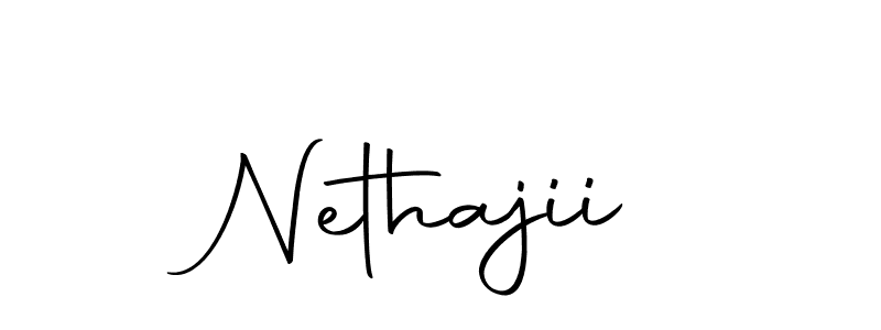 Nethajii stylish signature style. Best Handwritten Sign (Autography-DOLnW) for my name. Handwritten Signature Collection Ideas for my name Nethajii. Nethajii signature style 10 images and pictures png