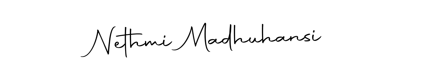 Autography-DOLnW is a professional signature style that is perfect for those who want to add a touch of class to their signature. It is also a great choice for those who want to make their signature more unique. Get Nethmi Madhuhansi name to fancy signature for free. Nethmi Madhuhansi signature style 10 images and pictures png