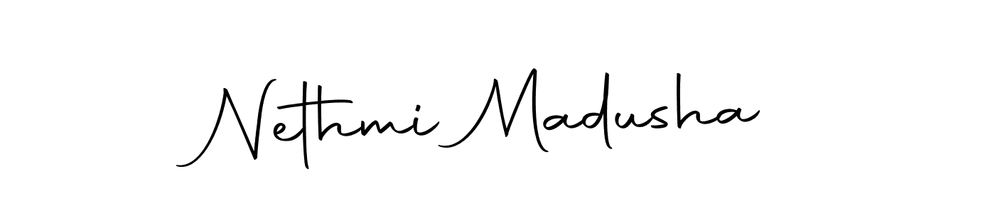 Design your own signature with our free online signature maker. With this signature software, you can create a handwritten (Autography-DOLnW) signature for name Nethmi Madusha. Nethmi Madusha signature style 10 images and pictures png