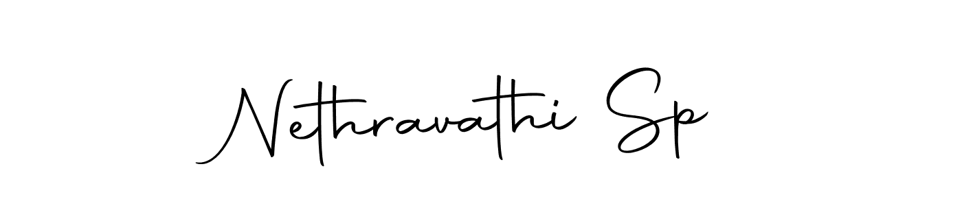 Create a beautiful signature design for name Nethravathi Sp. With this signature (Autography-DOLnW) fonts, you can make a handwritten signature for free. Nethravathi Sp signature style 10 images and pictures png