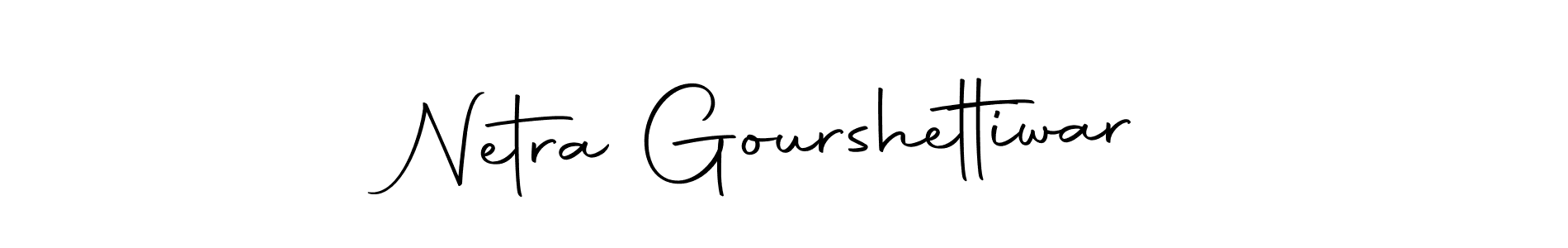 The best way (Autography-DOLnW) to make a short signature is to pick only two or three words in your name. The name Netra Gourshettiwar include a total of six letters. For converting this name. Netra Gourshettiwar signature style 10 images and pictures png