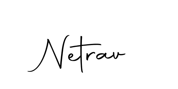 Use a signature maker to create a handwritten signature online. With this signature software, you can design (Autography-DOLnW) your own signature for name Netrav. Netrav signature style 10 images and pictures png