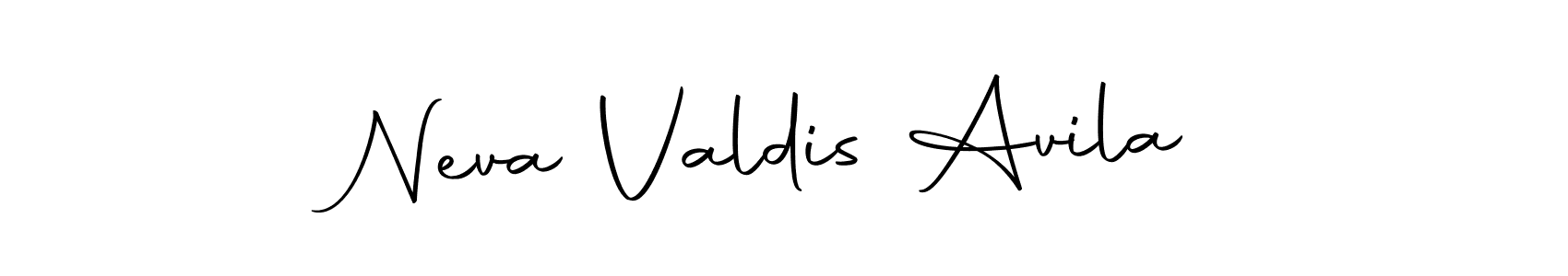 Make a short Neva Valdis Avila signature style. Manage your documents anywhere anytime using Autography-DOLnW. Create and add eSignatures, submit forms, share and send files easily. Neva Valdis Avila signature style 10 images and pictures png