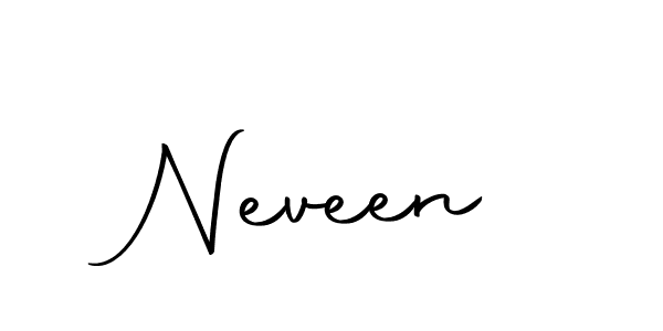 Design your own signature with our free online signature maker. With this signature software, you can create a handwritten (Autography-DOLnW) signature for name Neveen. Neveen signature style 10 images and pictures png