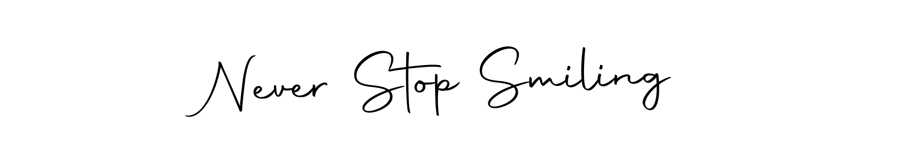 Similarly Autography-DOLnW is the best handwritten signature design. Signature creator online .You can use it as an online autograph creator for name Never Stop Smiling. Never Stop Smiling signature style 10 images and pictures png