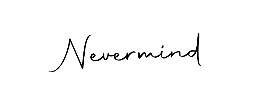 Use a signature maker to create a handwritten signature online. With this signature software, you can design (Autography-DOLnW) your own signature for name Nevermind. Nevermind signature style 10 images and pictures png